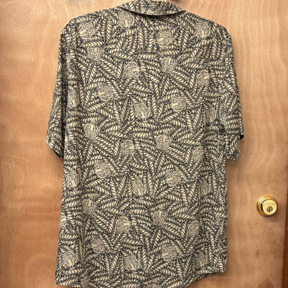 Only & Sons Button Down Leaf Pattern With Tigers,… - image 3